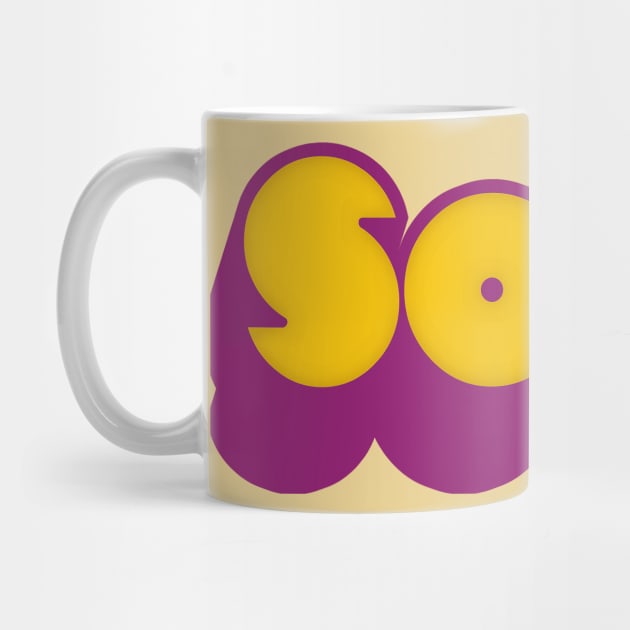 SOUL //// Retro 70s Music Fan Design by DankFutura